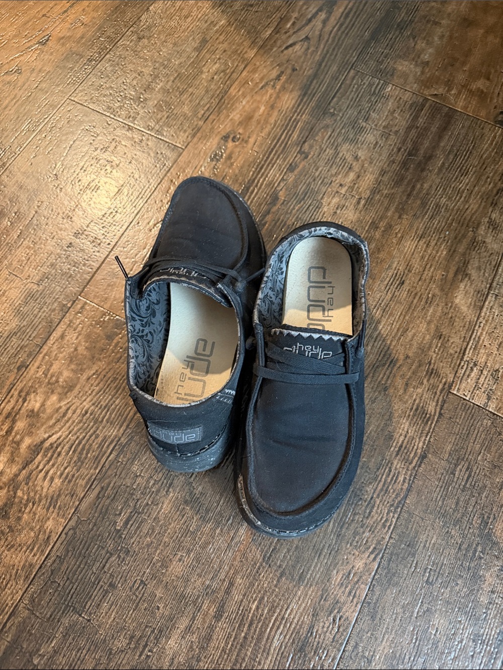 Hey Dude Black Casual Slip-On Loafers